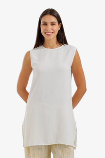 Sleeveless Oversized Blouse