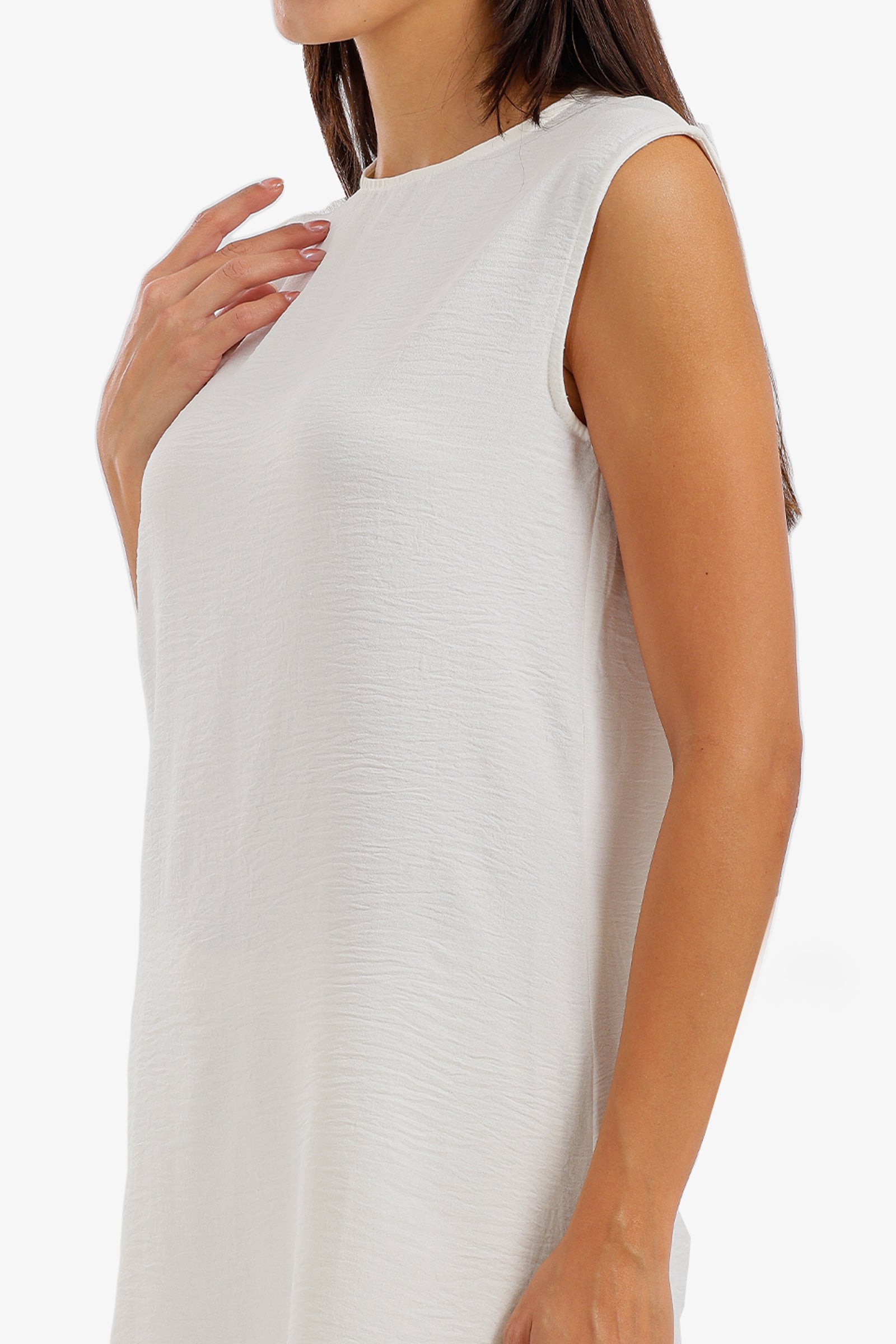 Sleeveless Oversized Blouse