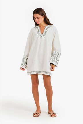 Embroidered Beach Dress