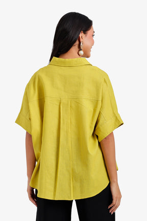Relaxed Shirt Poncho