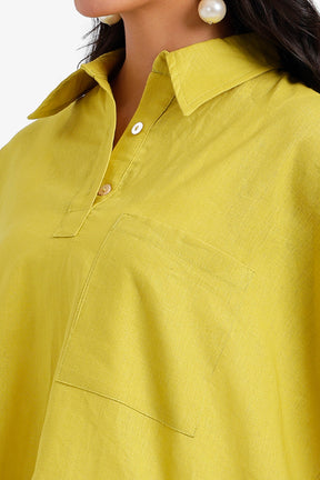 Relaxed Shirt Poncho