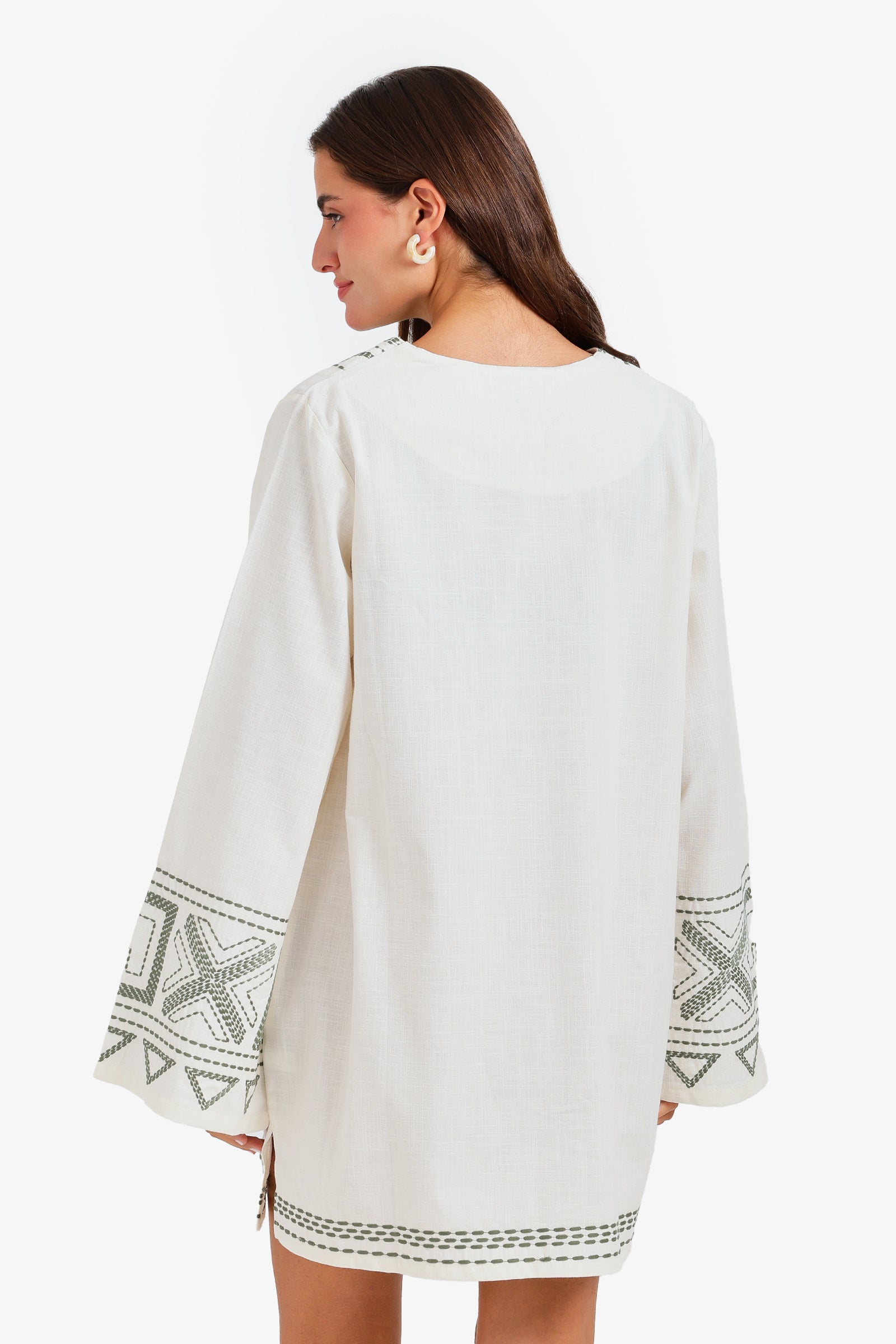 Embroidered Beach Dress