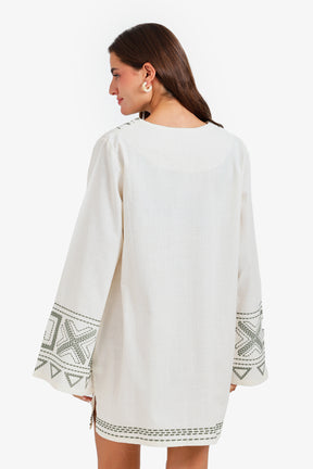 Embroidered Beach Dress