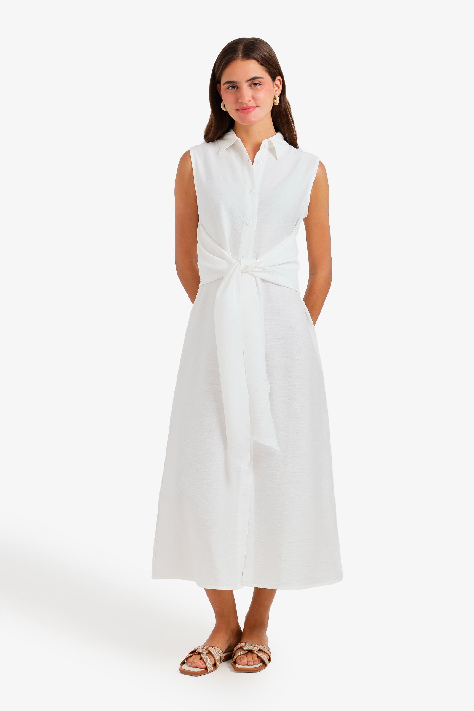 Tie-Front Beach Dress