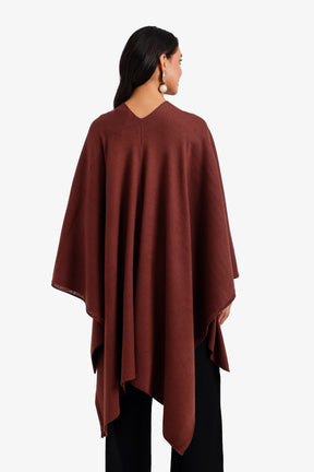 Fringed Open-Front Poncho