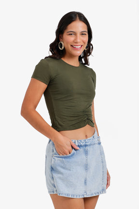 Ruched Front Lounge Top