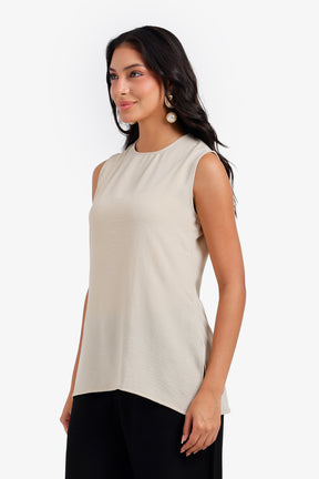 Keyhole Back Closure Blouse