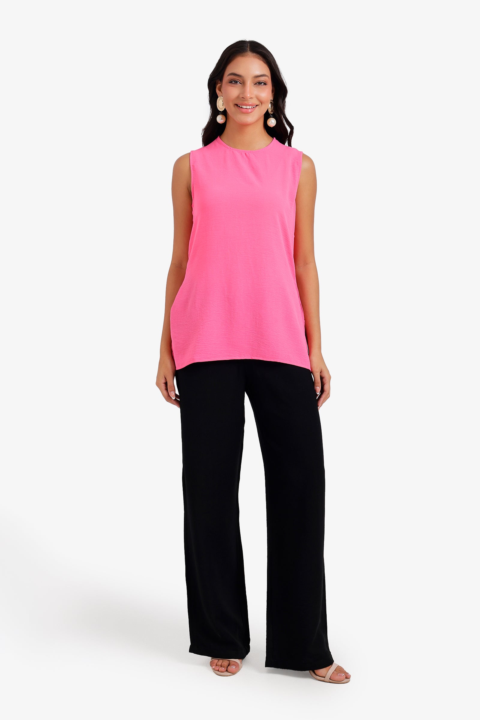 Keyhole Back Closure Blouse
