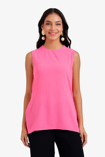 Keyhole Back Closure Blouse