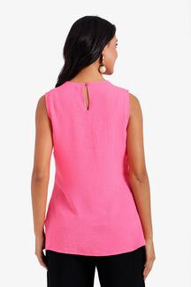 Keyhole Back Closure Blouse