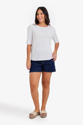 Round Hem T-Shirt