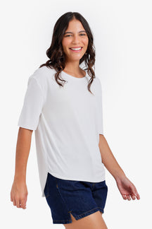Round Hem T-Shirt