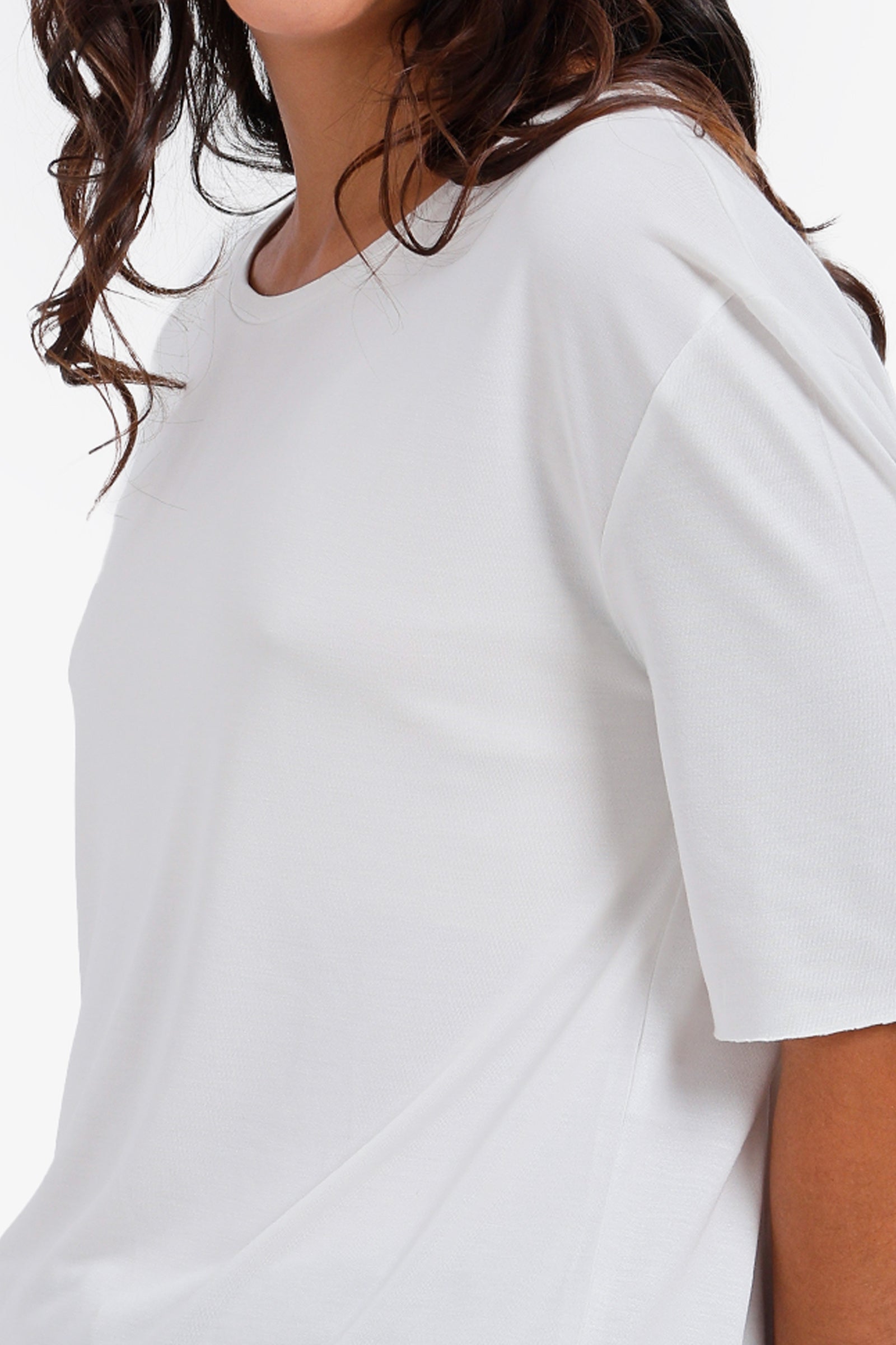 Round Hem T-Shirt