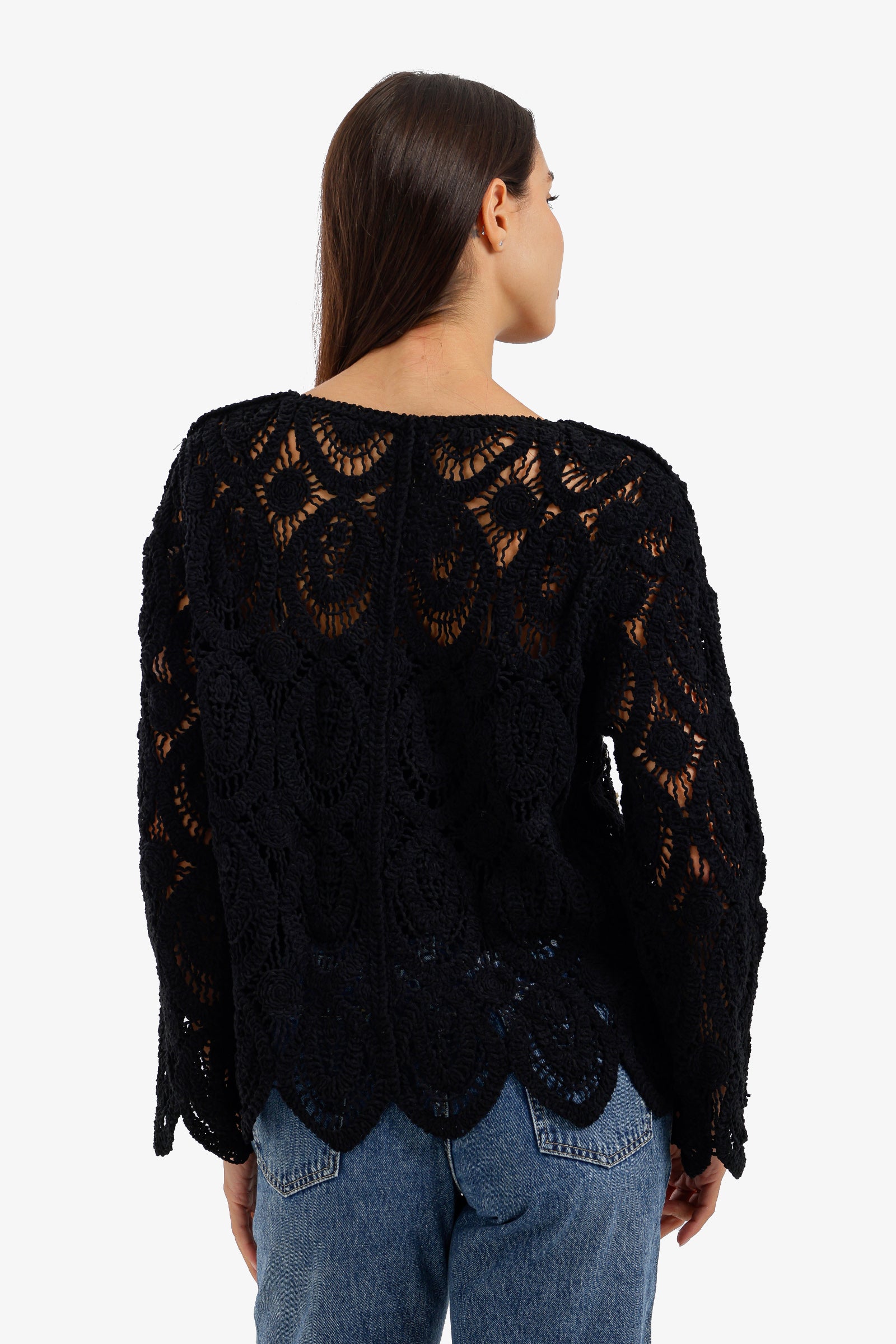 Pearl-Embellished Beach Kimono