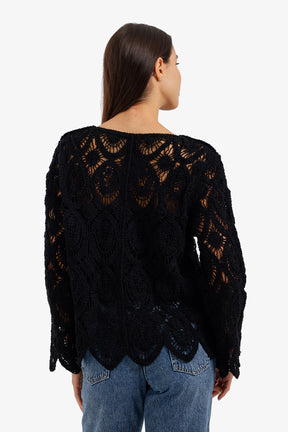 Pearl-Embellished Beach Kimono