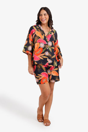 Tropical-Print Pyjama Set