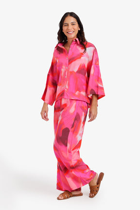 Watercolor Print Pyjama Set