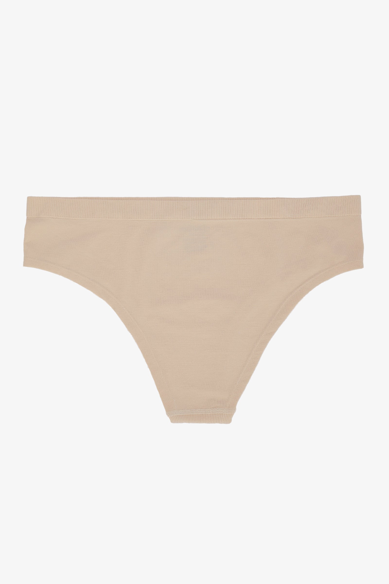 Ribbed-Trim Brief Panty
