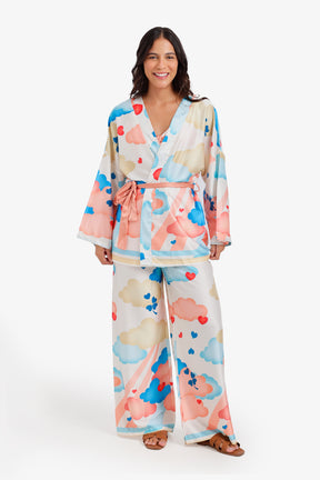 Cloud Print 3-Piece Pyjama