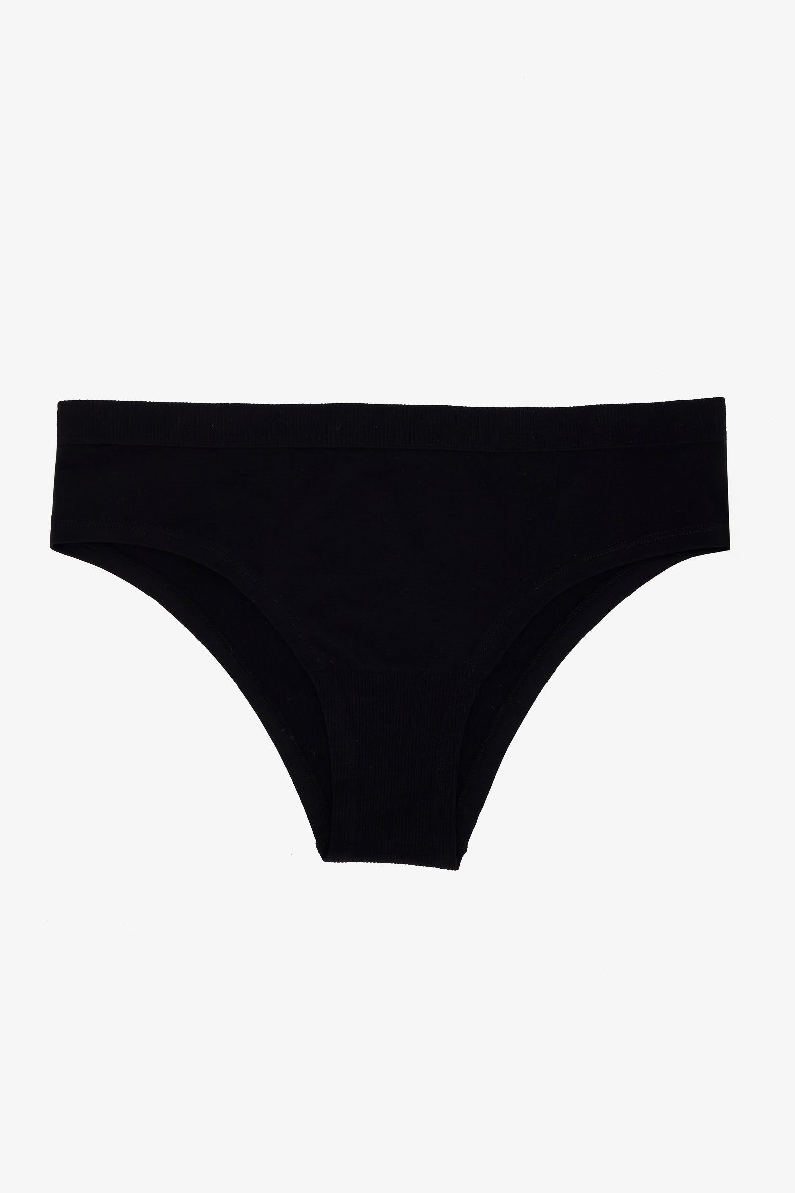 Ribbed-Trim Brief Panty