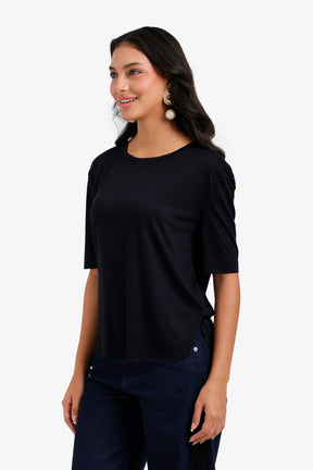 Round Hem T-Shirt