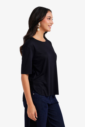 Round Hem T-Shirt
