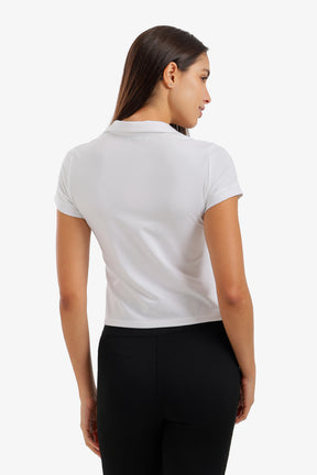 Cropped Polo T-Shirt
