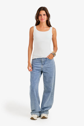 Sleeveless Slim Fit Top