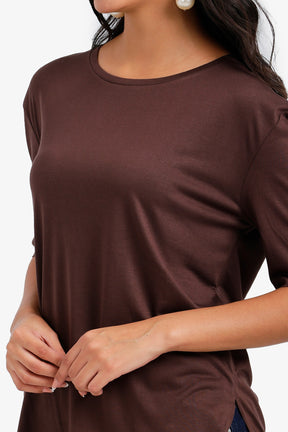 Round Hem T-Shirt