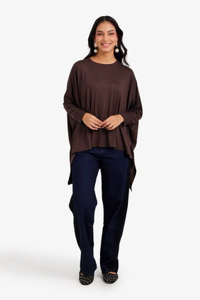 Flowy Asymmetric Poncho