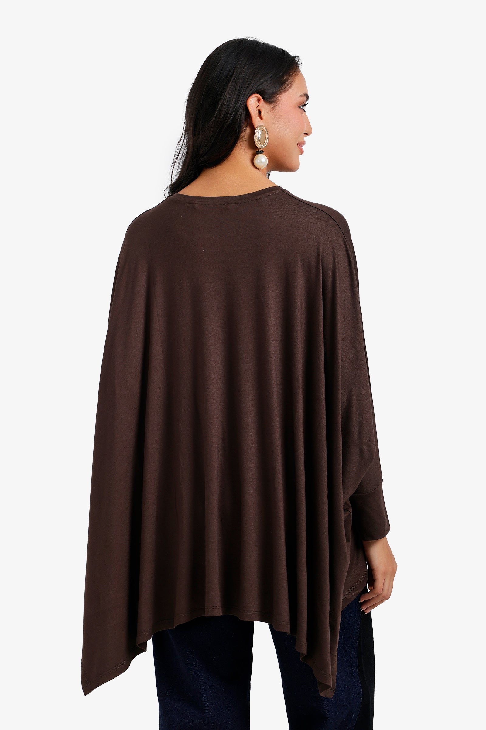 Flowy Asymmetric Poncho