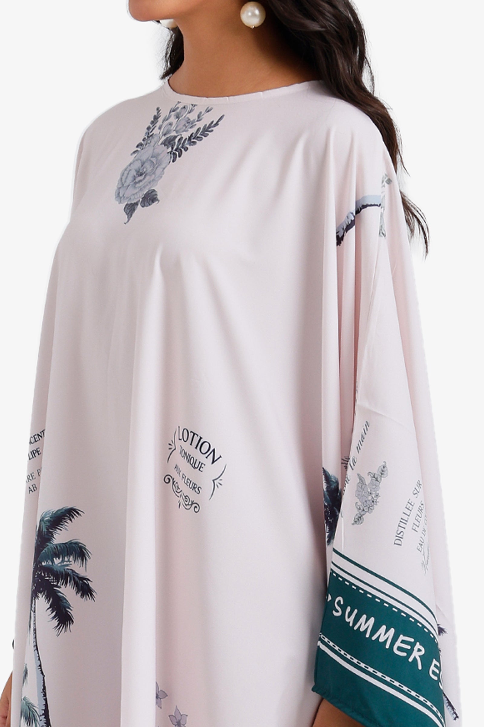Tropical Graphic Beach Dress