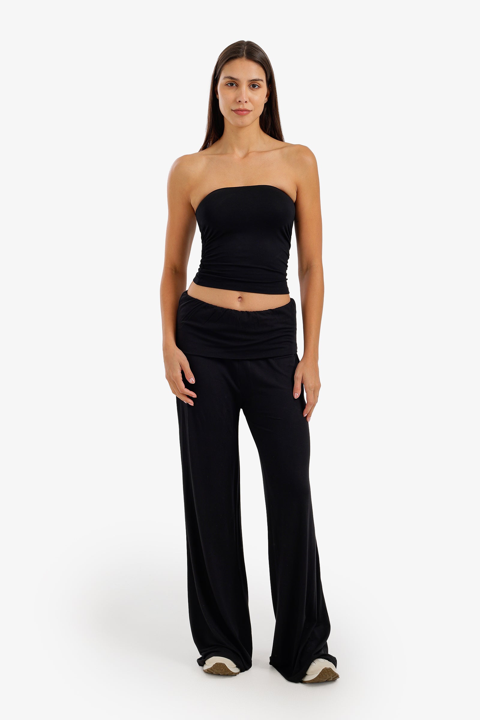 Sleeveless Cropped Lounge Top
