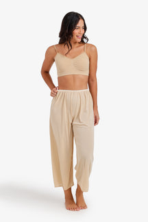 Wide-Leg Slip Pants