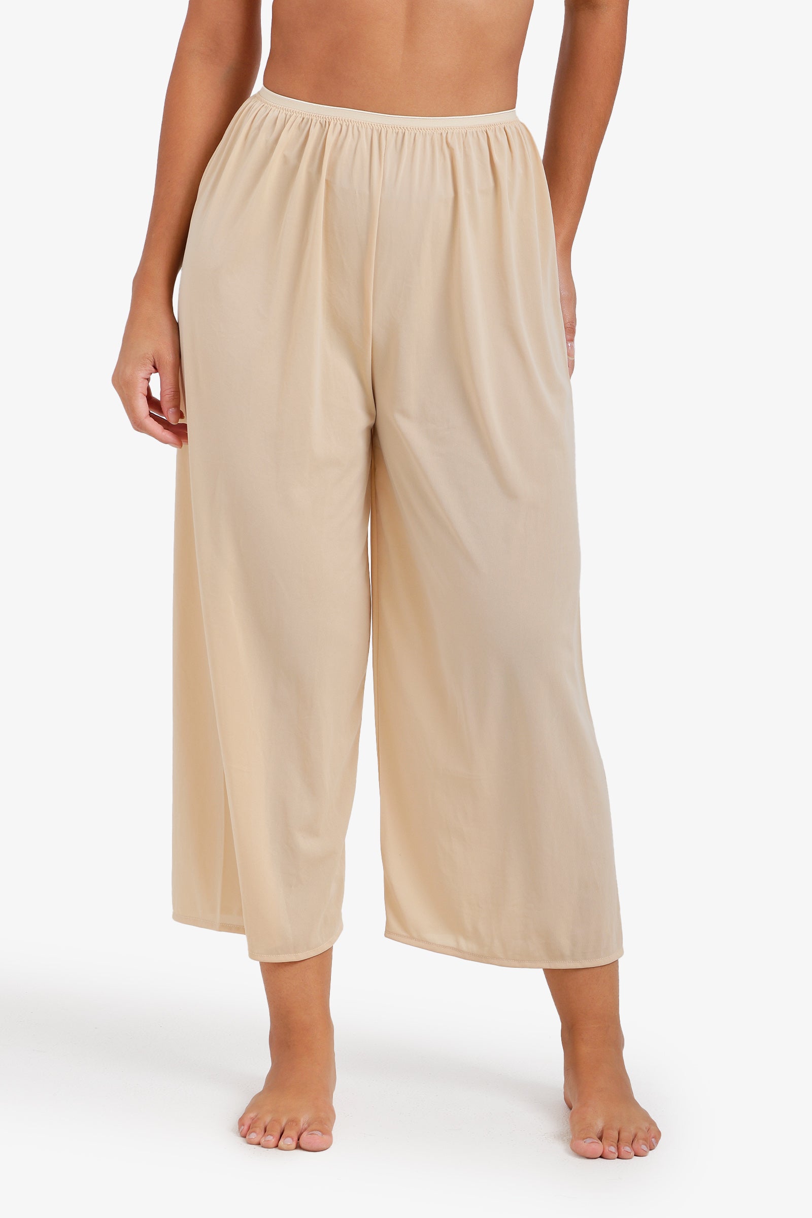 Wide-Leg Slip Pants