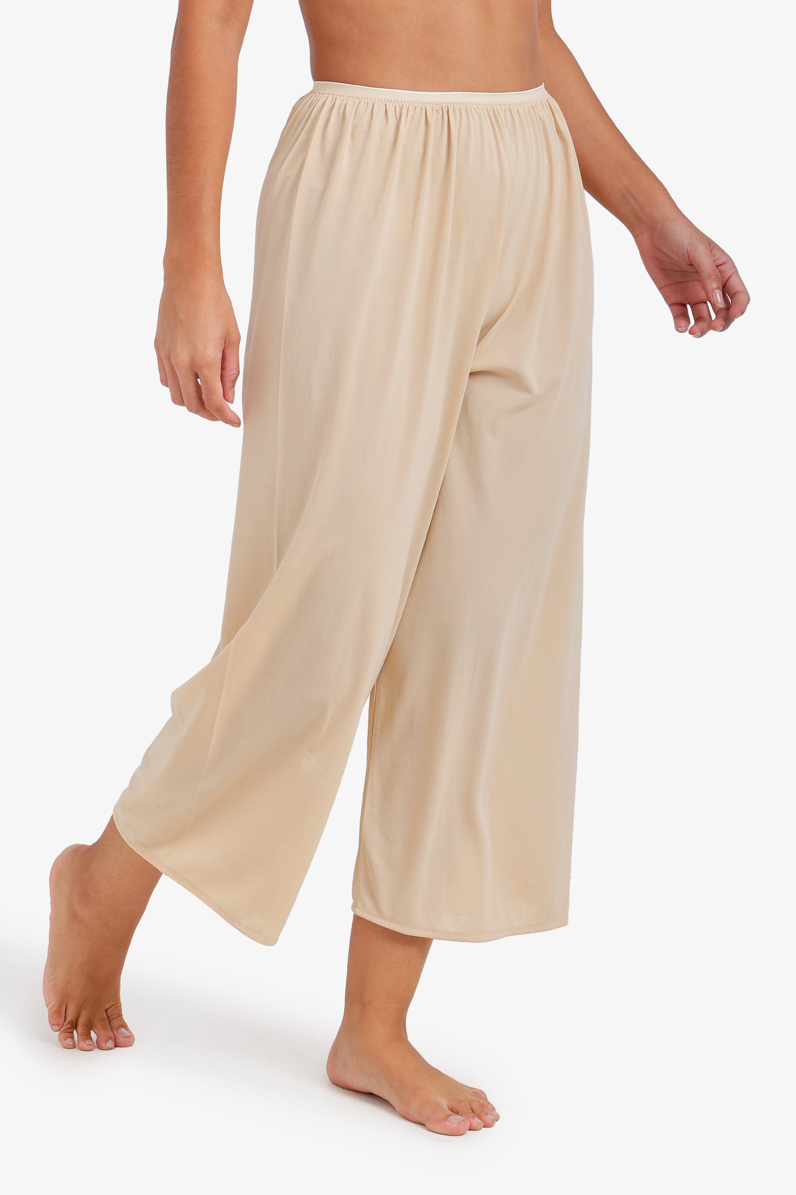 Wide-Leg Slip Pants