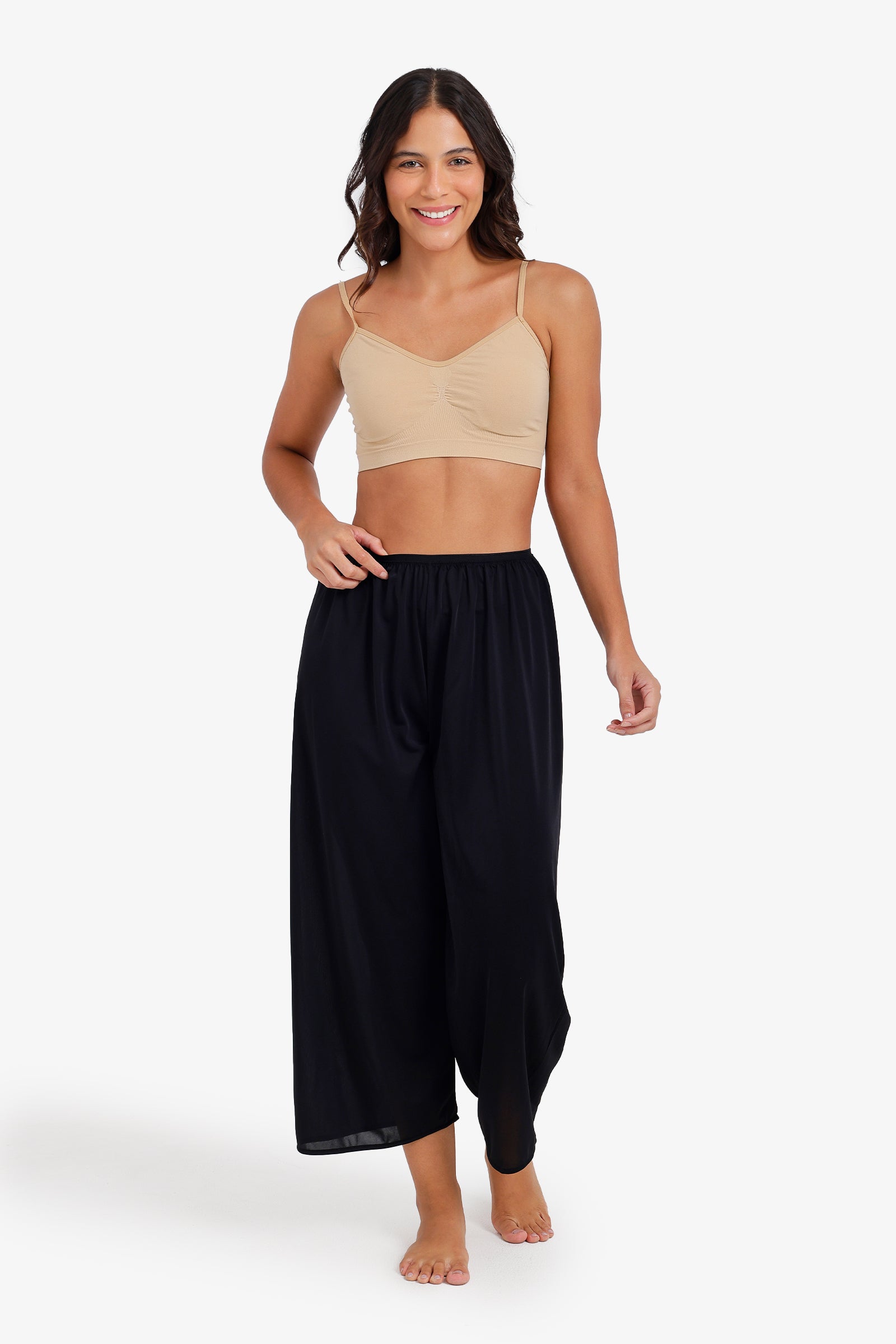 Wide-Leg Slip Pants