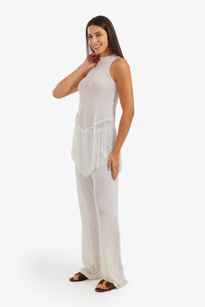 Fringed Perforated Beach Set