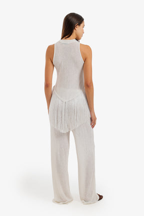 Fringed Perforated Beach Set