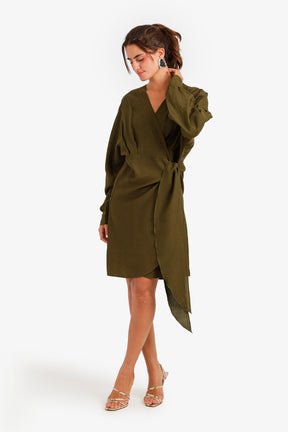 Wrap Mini Beach Dress