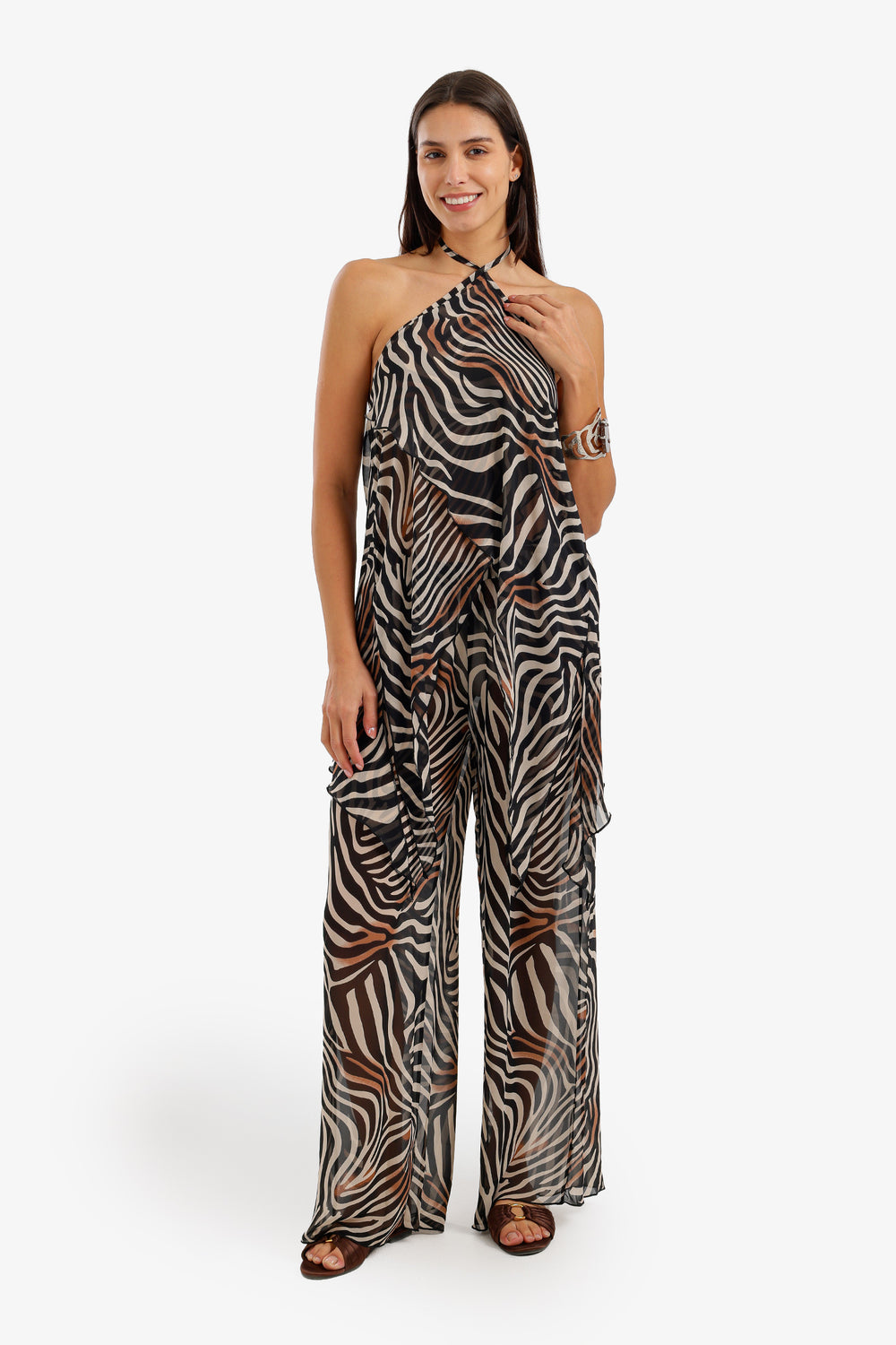 Zebra-Print Beach Set