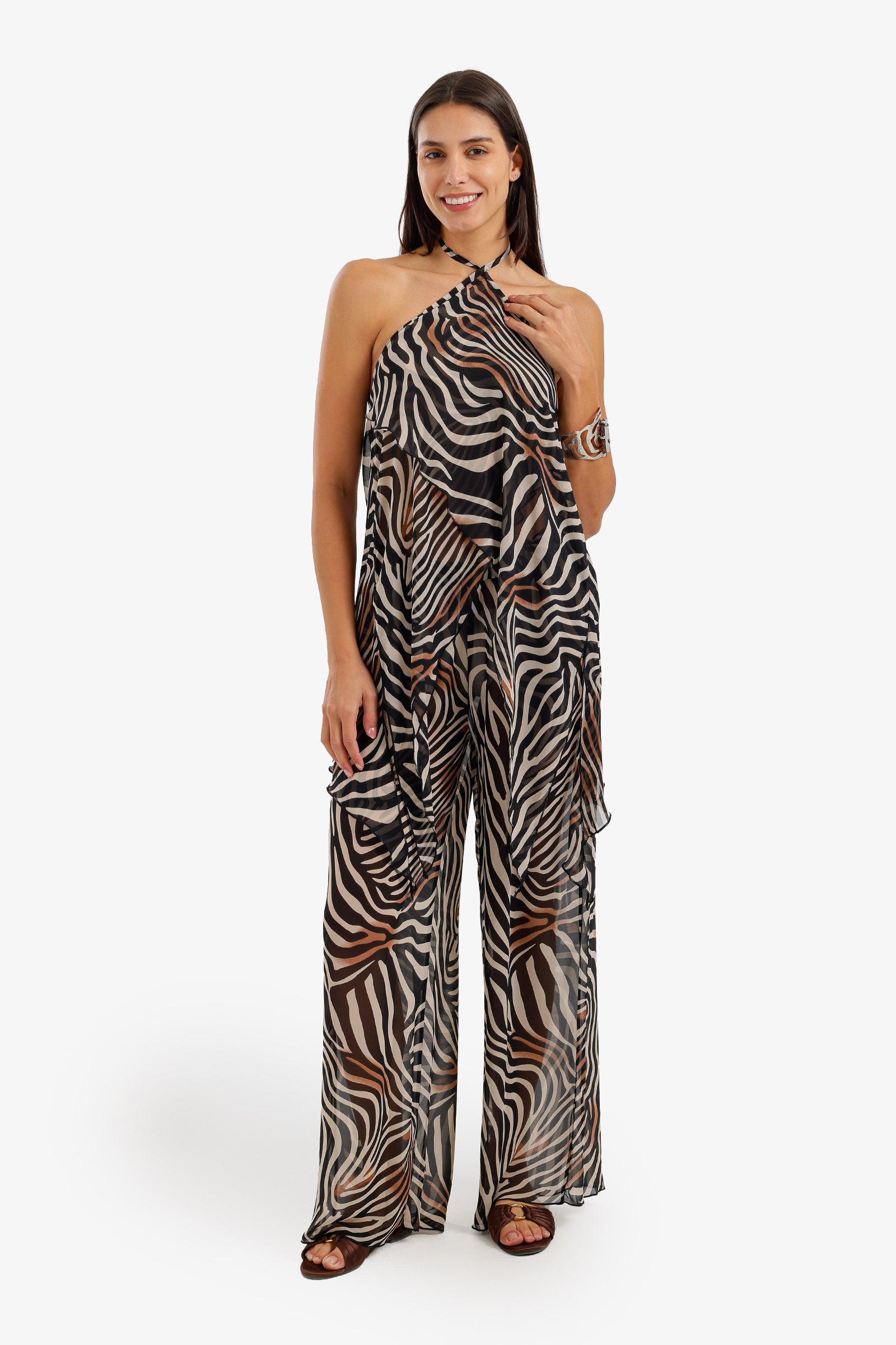 Zebra-Print Beach Set