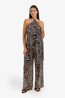Zebra-Print Beach Set