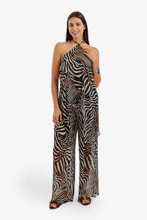 Zebra-Print Beach Set