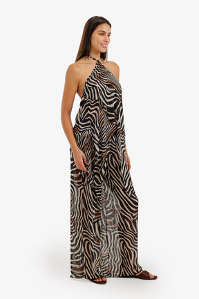 Zebra-Print Beach Set