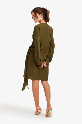 Wrap Mini Beach Dress