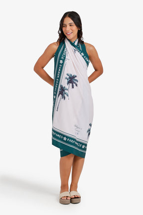 Tropical Print Beach Sarong