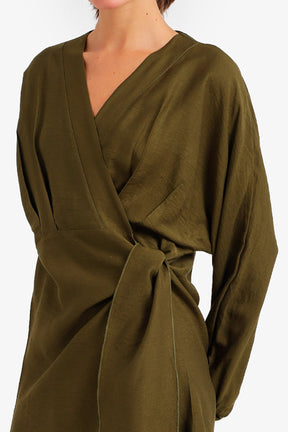 Wrap Mini Beach Dress
