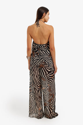 Zebra-Print Beach Set