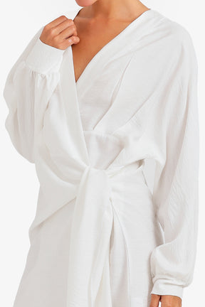 Wrap Mini Beach Dress